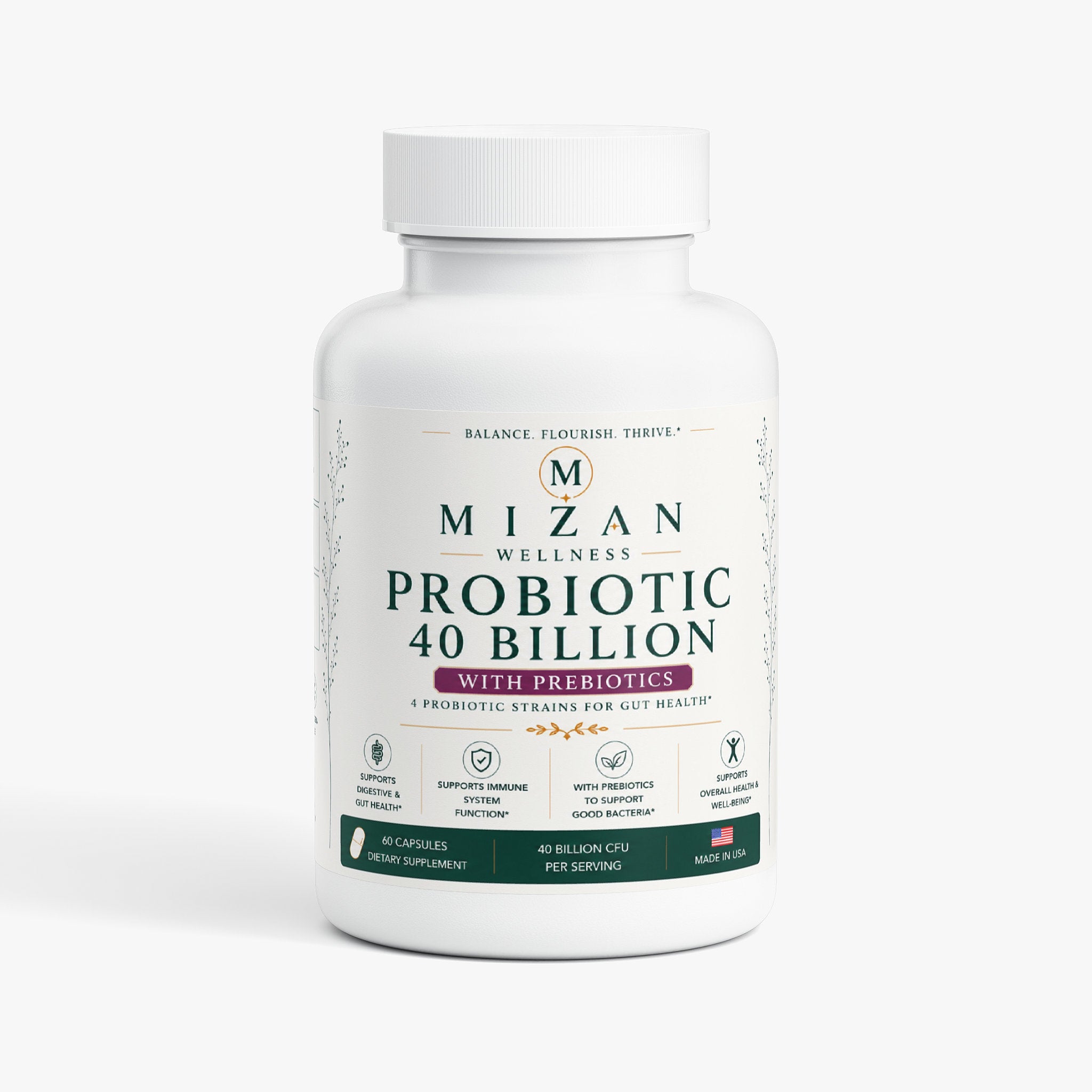 Probiotic 40 Billion with Prebiotics